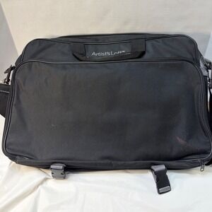 Artist's Loft Black Art Supply Portfolio Bag Messenger Case with Shoulder Strap